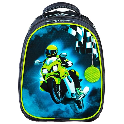 фото Calligrata рюкзак томас 3d крутой мото (4253361), зеленый/черный