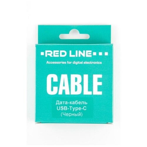 Кабель USB2.0 Red Line, USB-A (m) - USB Type-C, 1м, черный (УТ000010553), 34шт.