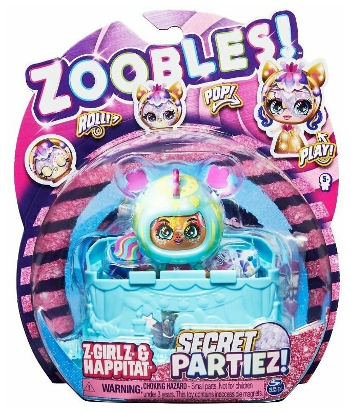 Игровой набор Zoobles Малышка ЗУ Секретная вечеринка Seahorse 6061945/20137634