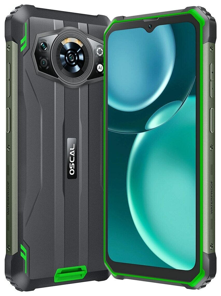 Смартфон OSCAL S80 6/128 ГБ, Dual nano SIM, зеленый