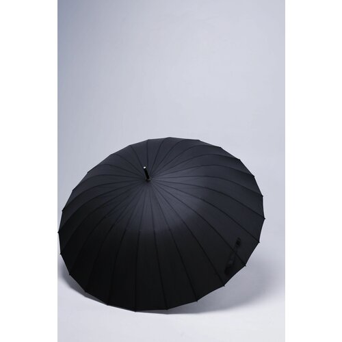 Зонт трость черный усиленный 24 спицы