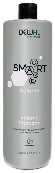 Dewal Cosmetics шампунь Smart Care Volume для придания объема тонким волосам, 1000 мл