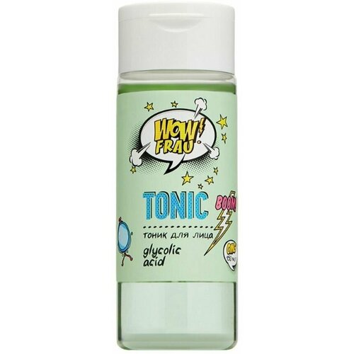 WOW FRAU, Тоник с гликолевой кислотой, Tonic With Glycolic Acid, 150 мл