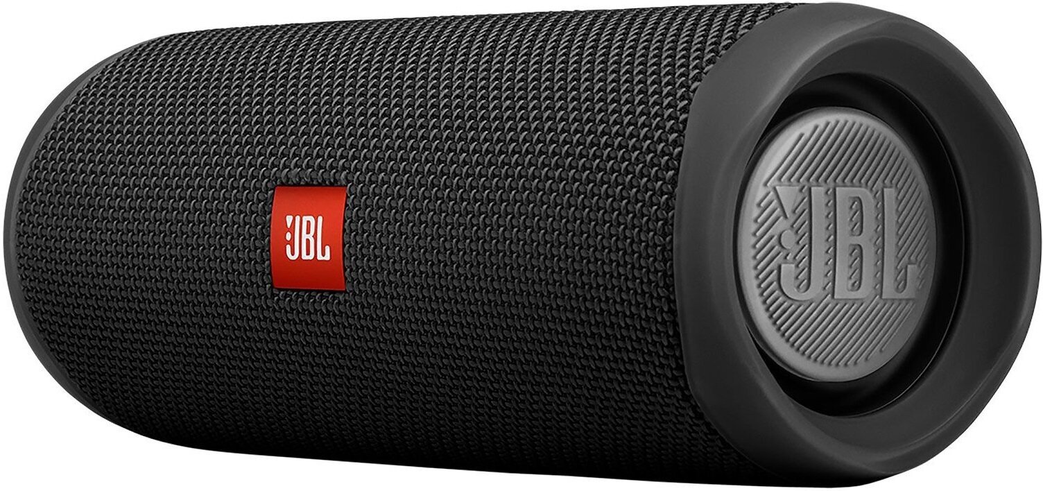 Колонка портативная JBL Flip 5, 20Вт, черный [jblflip5blk](мех. повреждения)