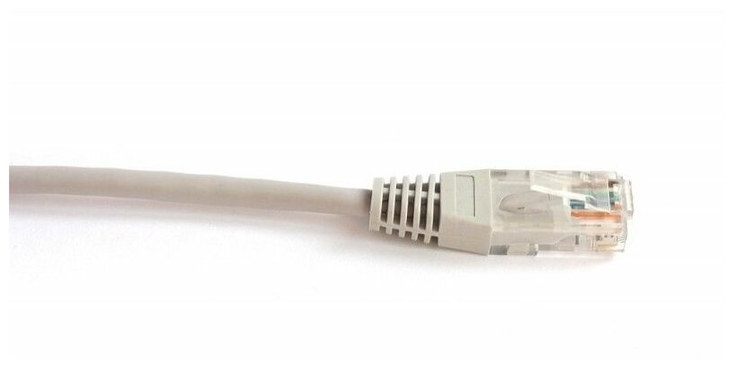 Патч-корд RJ45 - RJ45, 4 пары, UTP, категория 6, 10 м, серый, TWT TWT-45-45-10/6-GY - фото №2
