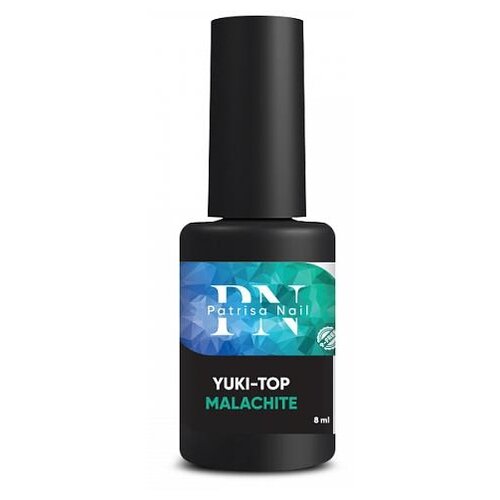 Patrisa Nail Верхнее покрытие Yuki-top, malachite, 8 мл