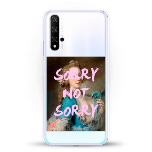 фото Силиконовый чехол sorry на huawei nova 5t andy & paul
