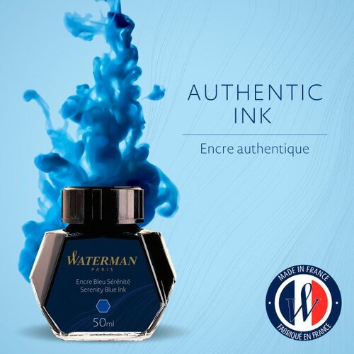 Флакон с чернилами Waterman (CWS0110720) Serenity Blue чернила 50мл для ручек перьевых