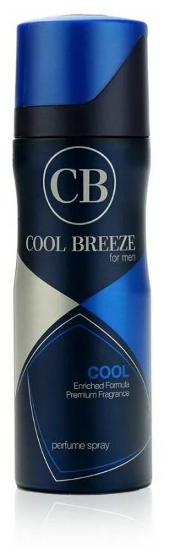 Cool Breeze Дезодорант мужской спрей парфюмированный COOL, 200мл