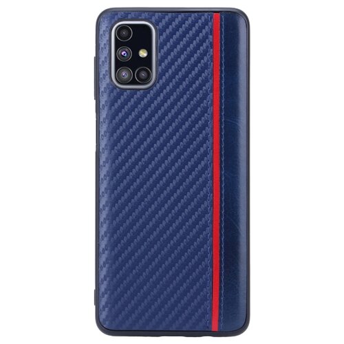фото Накладка g-case carbon для samsung galaxy m51 sm-m515f, темно-синяя