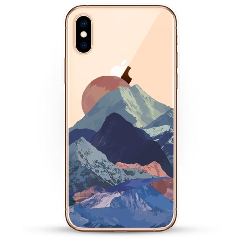 фото Силиконовый чехол горы на apple iphone x andy & paul