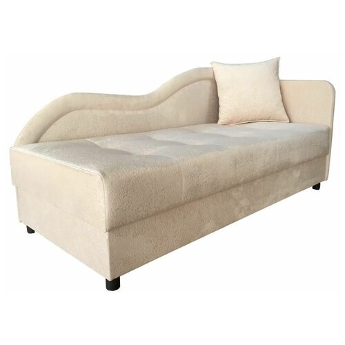 Тахта кушетка Лаура велюр Vanilla Правый 80 см