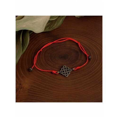 фото Браслет-шнурок, красная нить "узелок" (защита от дурных мыслей, злых глаз, чужой зависти) 5,5 см lapanda