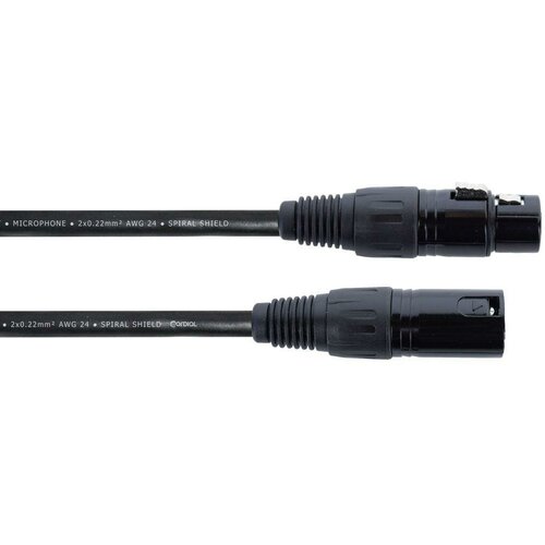 Cordial EM 7,5 FM микрофонный кабель, длина 7.5 метров, черный isk sksd015 настольная микрофонная стойка пантограф с креплением струбцина и кабелем xlr папа xlr мама цвет черный
