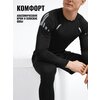 Фото #1 Рашгард мужской 3 в 1 Evo Action. Мужская спортивная одежда, комплект: футболка, шорты, штаны. Размер XL. Черный