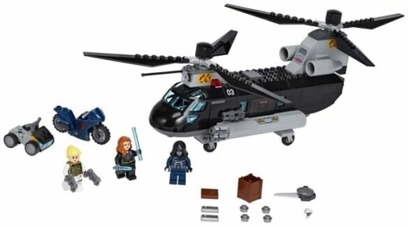 Lego 76162 Super Heroes Погоня на вертолёте Чёрной вдовы