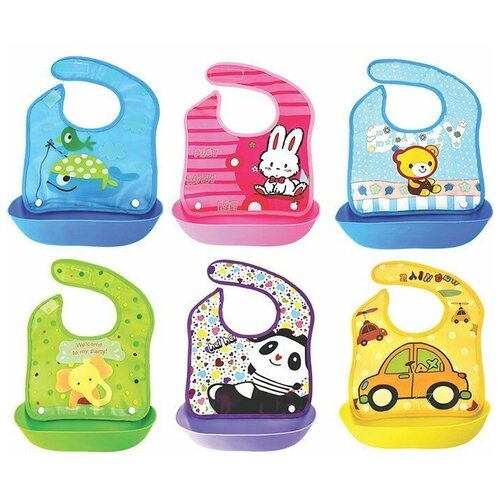 Нагрудник ПВХ с пластиковым карманом 33,5*23 см 1049