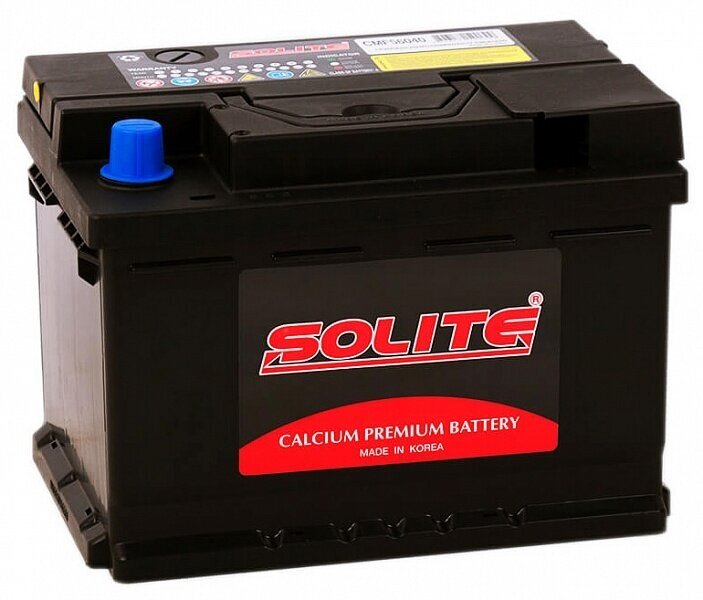 Аккумулятор автомобильный SOLITE 56040 6СТ-60 обр. (низкий) 242x175x175