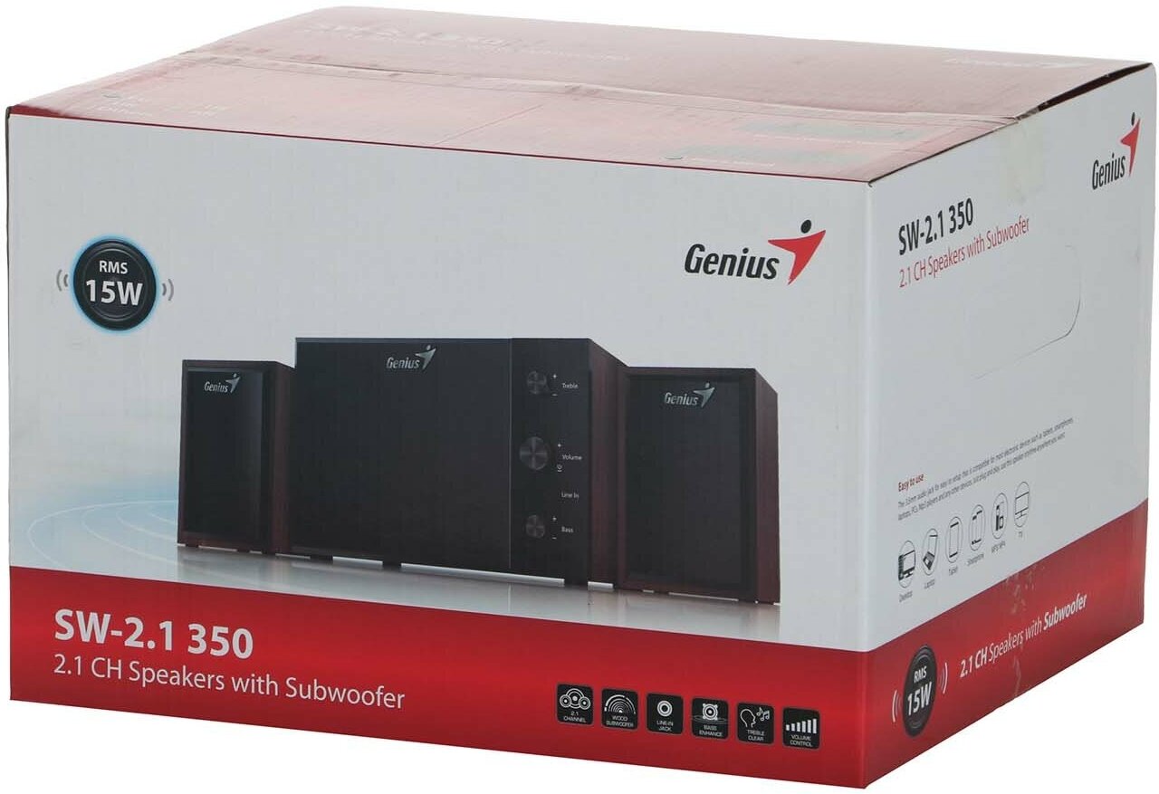 Колонки Genius SW-2.1 350 15 Вт дерево (31730037400)