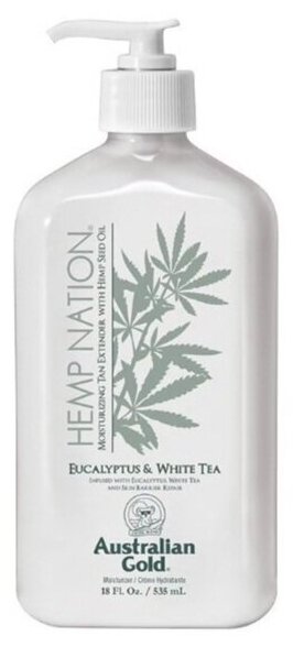 Australian Gold Hemp Nation Eucalyptus & White Tea, питательный лосьон для тела