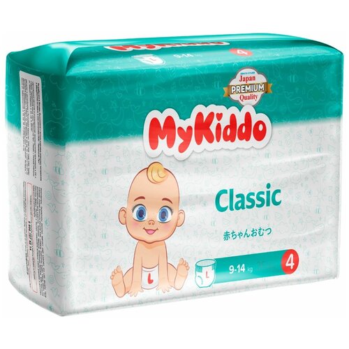 Подгузники-трусики Classic L 9-14кг 36шт подгузники трусики mykiddo classic 9 14 кг 36 мл