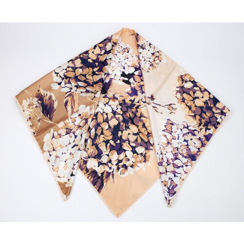 фото Платок barcelo biagi, коричневый, бежевый