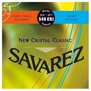 Savarez 540CRJ New Cristal Classic Red/Blue medium-high tension струны для кл. гитары нейлон