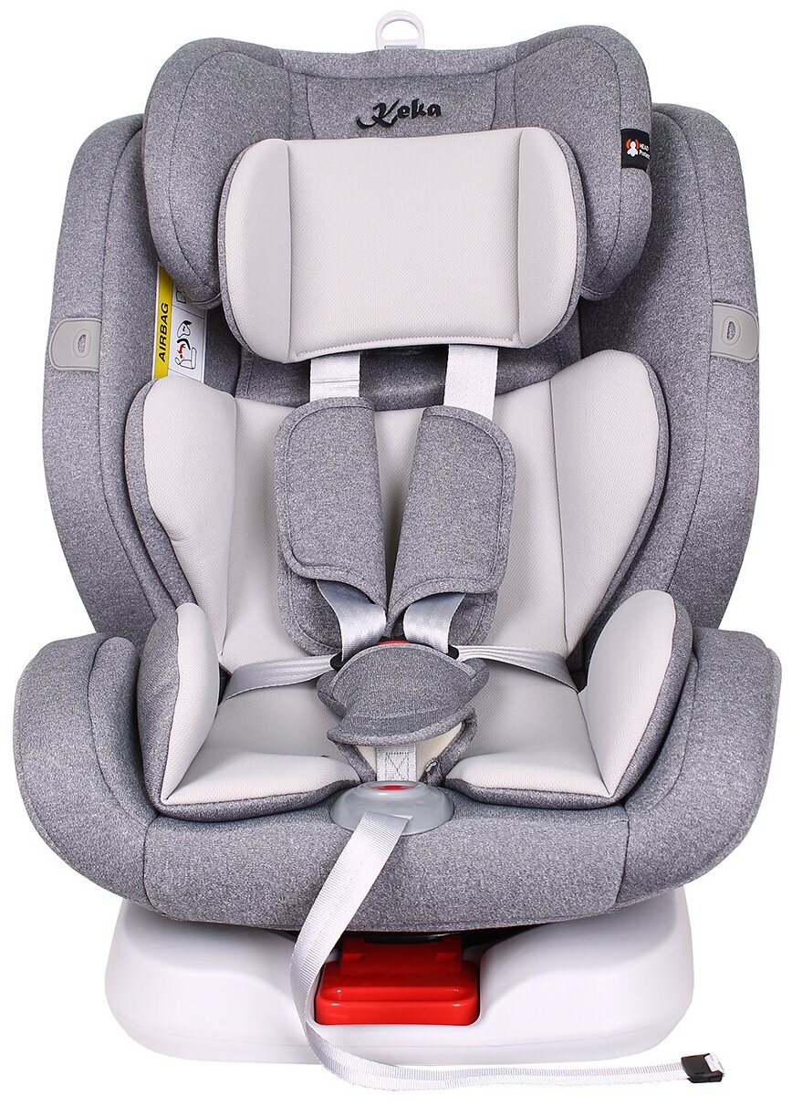 Автокресло Keka 405 группа 0+/1/2/3 Isofix, Cерый