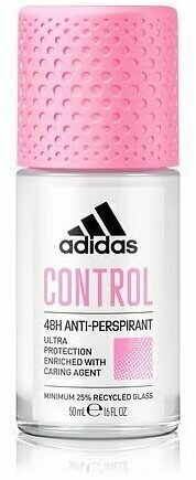 Дезодорант шариковый женский 48H Adidas Anti-Perspirant Roll-on Control 50 мл (Из Финляндии)