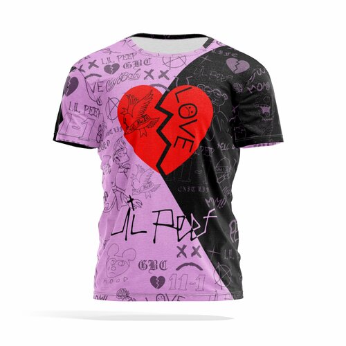 фото Футболка panin brand, размер 5xl, серый, черный