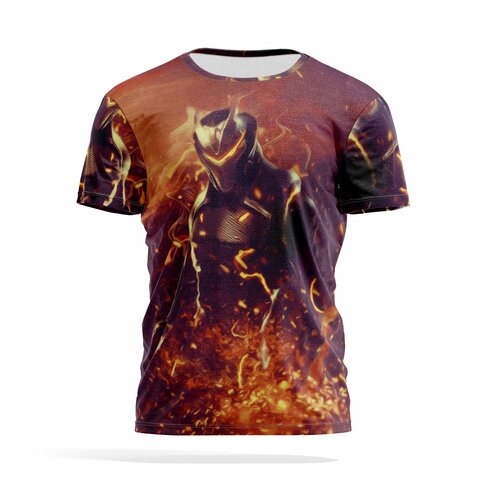 фото Футболка panin brand, размер s, серый, красный