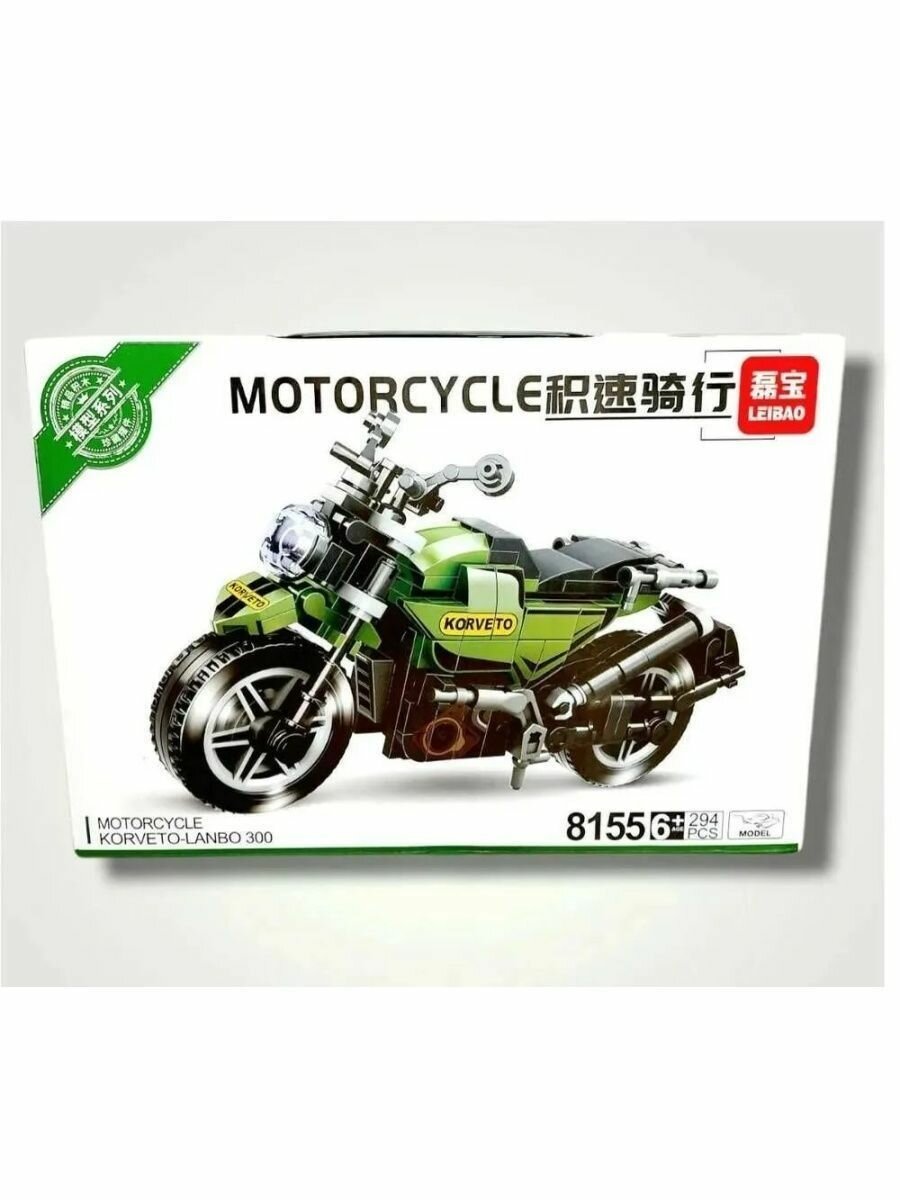 Конструктор Техник 8155 - Мотоцикл байк зеленый
