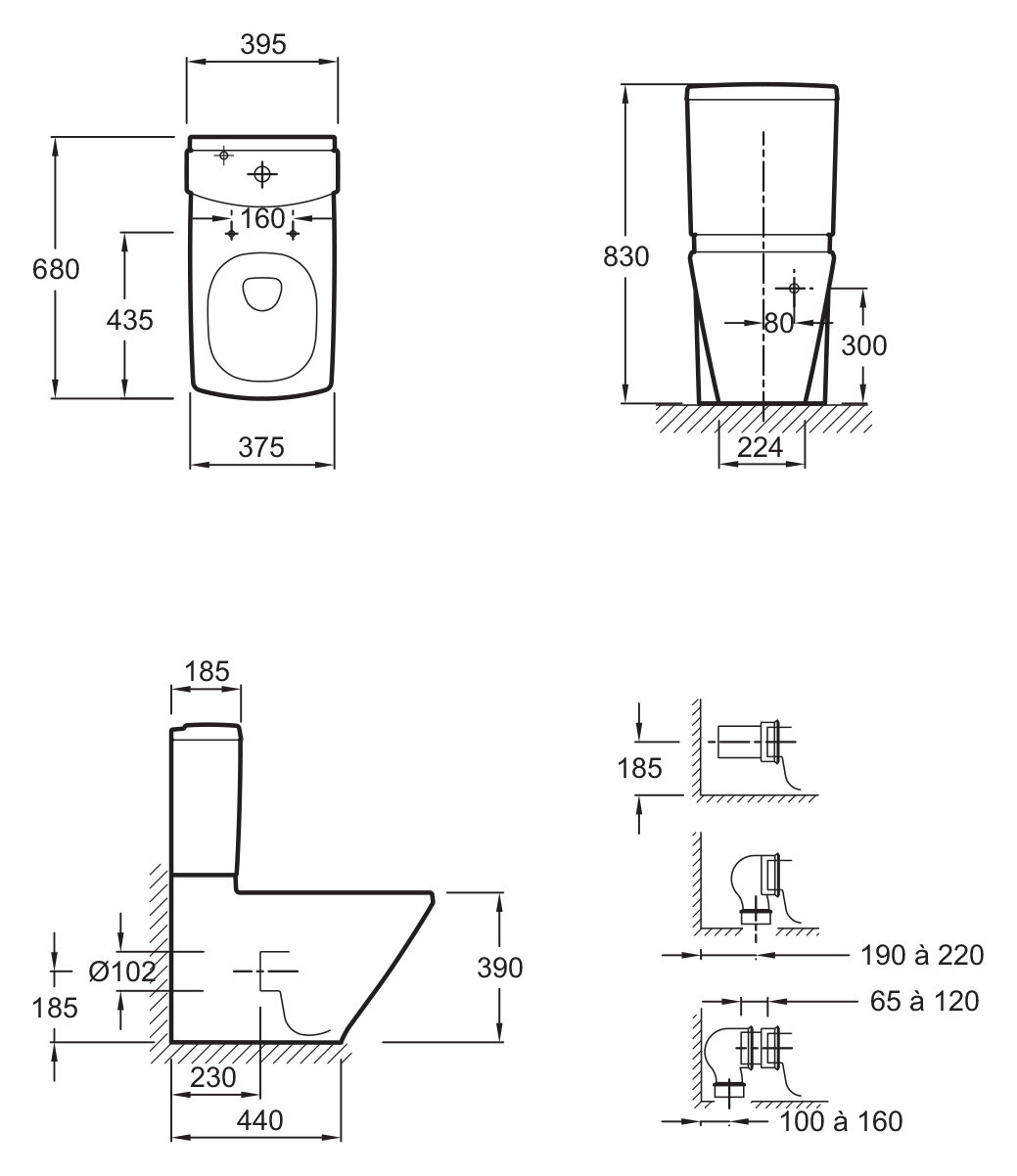 Бачок Jacob Delafon Escale E1416-00 - фото №8