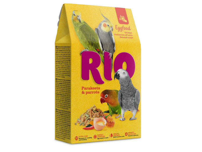 Яичный для волнистых попугайчиков и других мелких птиц 250г Rio - фото №5