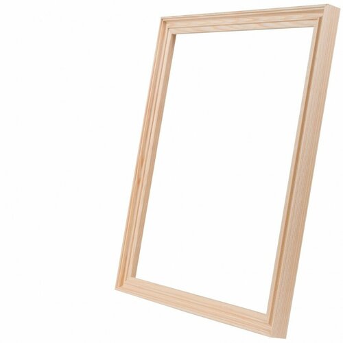 Рама багетная 20х30 см, шир. 21 мм, из сосны, натуральное дерево, С 2 + комплект крепежа