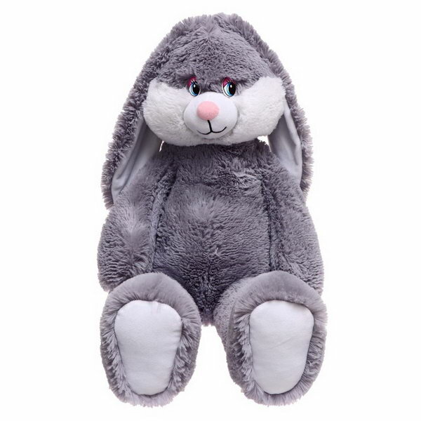 Мягкая игрушка "Заяц Проша", цвет серый, 100 см