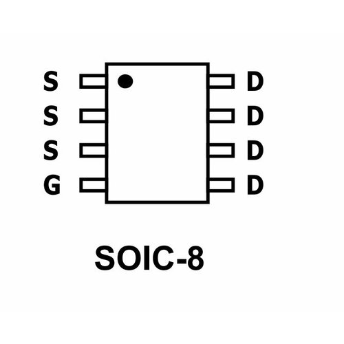 Микросхема AO4470 N-Channel MOSFET 30V 18A SOIC-8