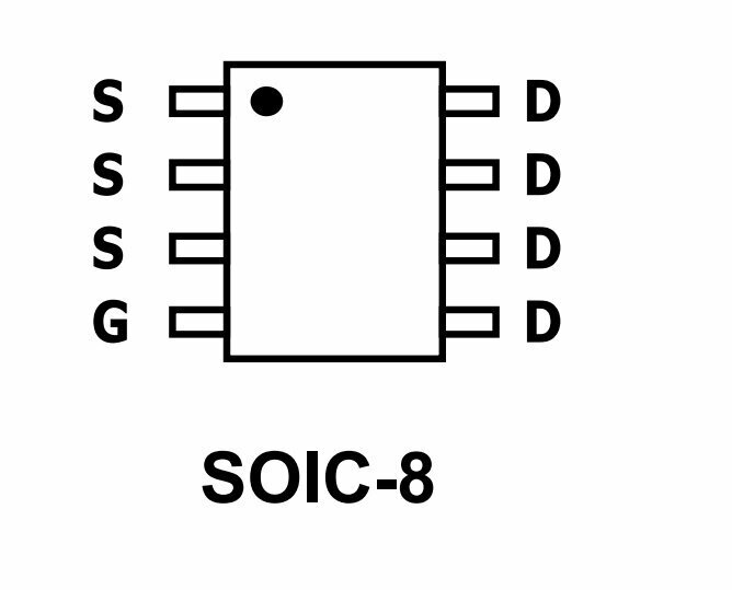 Микросхема AO4470 N-Channel MOSFET 30V 18A SOIC-8