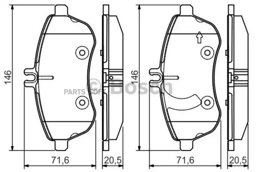 Тормозные колодки Bosch - фото №14