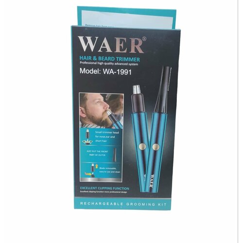 Перезаряжаемый триммер WAER WA-1991 для коротких волос носа ушей и бороды 69500₽