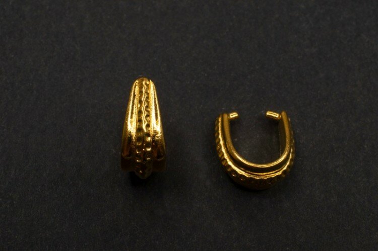 TierraCast Hammertone 14х7мм, цвет золото, 94-5783-25, 1шт