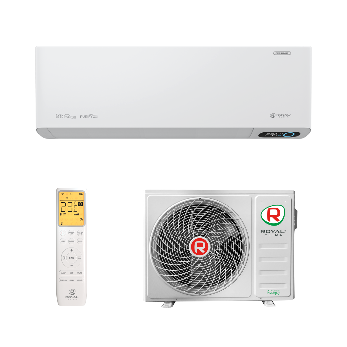 Кондиционер Royal Clima RCI-RFS35HN ROYAL FRESH STANDARD FULL DC EU INVERTER 2023 (комплект)