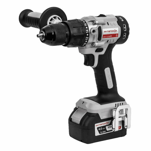 Дрель аккумуляторная ударная ИНТЕРСКОЛ ДАУ-1318В 80 АПИ 1 АКБ х 40Ah кейс 1379000₽
