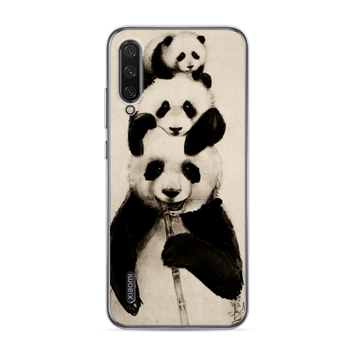 пластиковый чехол семейство панды на xiaomi mi6 сяоми ми 6 Силиконовый чехол на Xiaomi Mi A3 / Сяоми Ми А3 Семейство панды