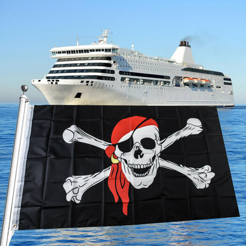 Флаг "Веселый Роджер" 90х150 см — фото 1