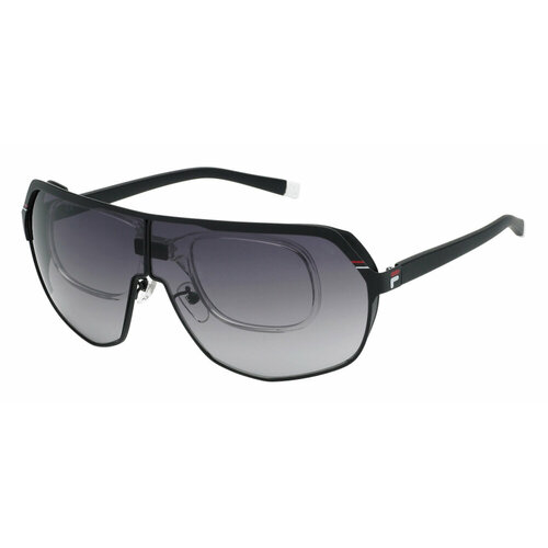 Солнцезащитные очки Fila SFI125 0531, прямоугольные, оправа: металл, для мужчин, черный