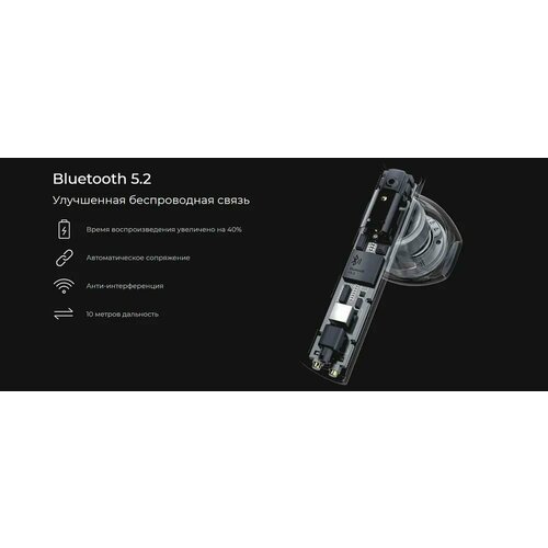 Гарнитура вкладыши Haylou GT6 черный 2238₽