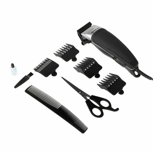 Машинка для стрижки Sakura SA-5114BK 8 Вт 1-12 мм 4 насадки 220 В чёрная 118800₽