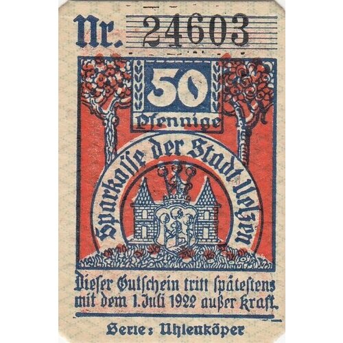 Германия (Веймарская Республика) Ильцен 50 пфеннигов 1921 г. (H) германия веймарская республика ильцен 50 пфеннигов 1921 г 2