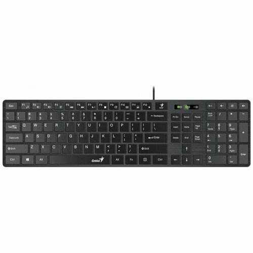 Клавиатура Genius SlimStar 126 wired keyboard 12 Multimedia Function Keys and 4 dedicated Hotkeys for Quick Commands Ultra-Slim Keycaps white co 117900₽